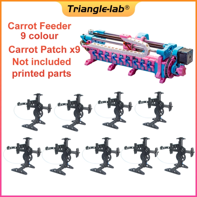 9 Color/Channels Trident Mmu Kit Enrager Rabbit Carrot Feeder