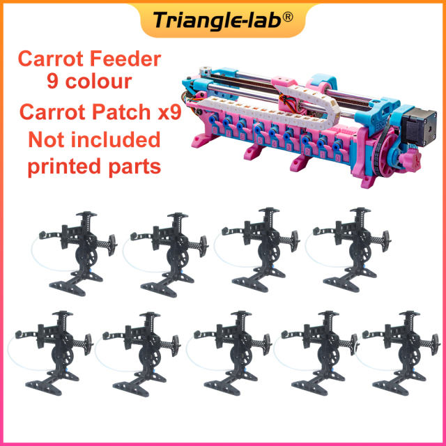 9 Color/Channels Trident Mmu Kit Enrager Rabbit Carrot Feeder