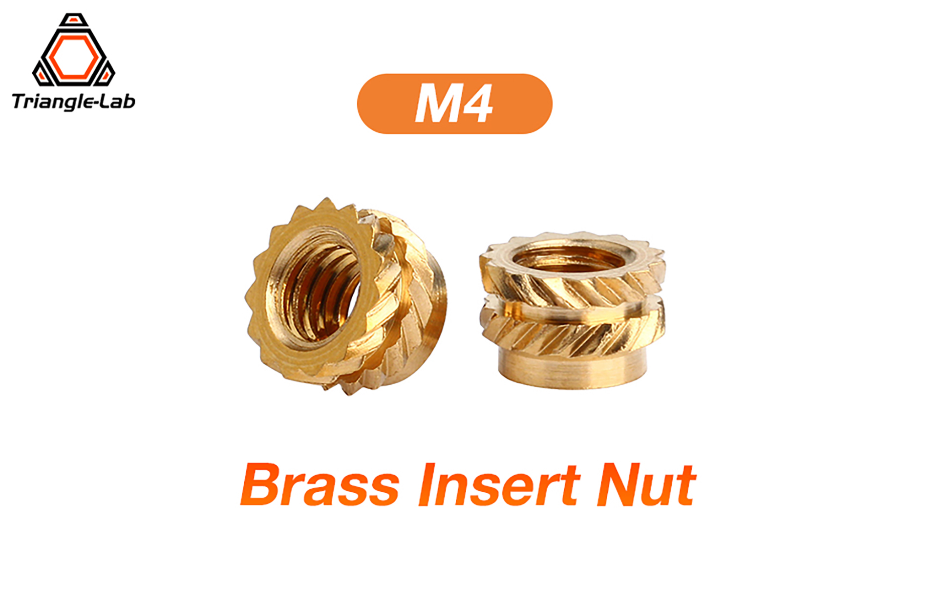 Slinx M2 M2.5 M3 M4 M5 M6 Brass Heat Set Insert Nut Hot Melt