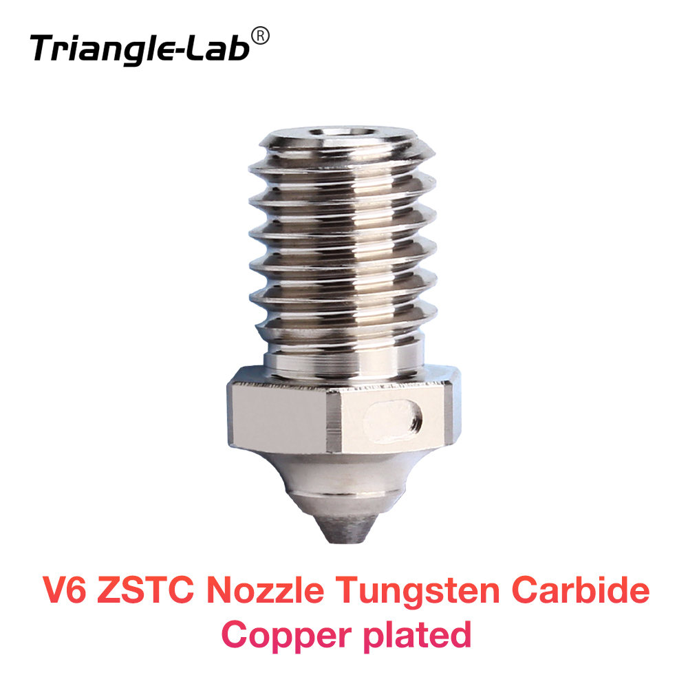 Trianglelab V6 ZSTC Nozzle Tungsten Carbide Copper Plated
