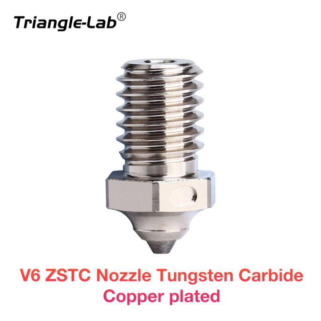 Trianglelab V6 ZSTC Nozzle Tungsten Carbide Copper Plated