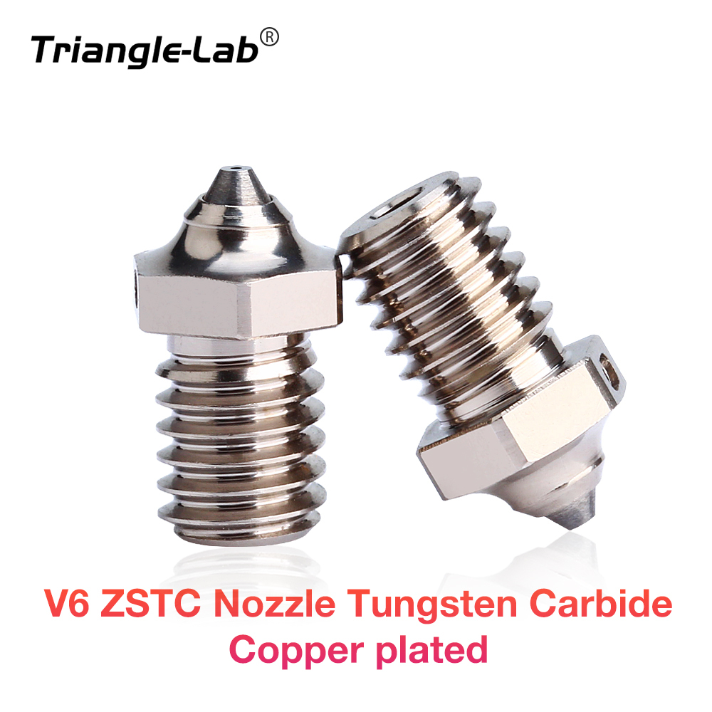 Trianglelab V6 ZSTC Nozzle Tungsten Carbide Copper Plated