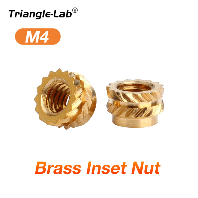 Trianglelab Hot-Melt Insert Nuts M2.5 M3 M4 M5 M6 Brass Nuts