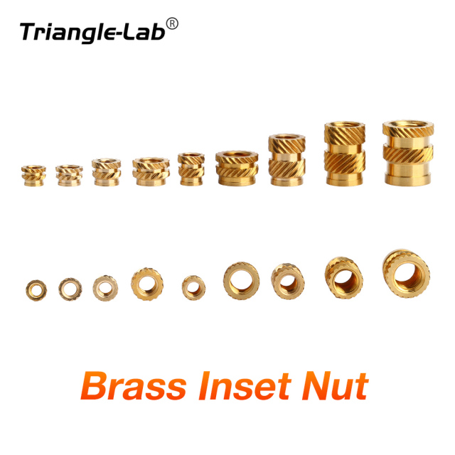 Trianglelab Hot-Melt Insert Nuts M2.5 M3 M4 M5 M6 Brass Nuts