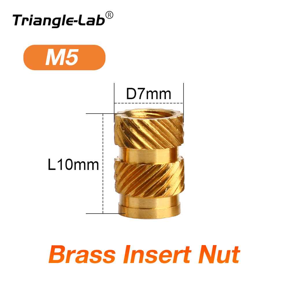 Trianglelab Hot-Melt Insert Nuts M2.5 M3 M4 M5 M6 Brass Nuts