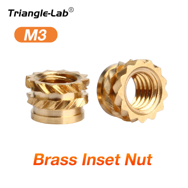 Trianglelab Hot-Melt Insert Nuts M2.5 M3 M4 M5 M6 Brass Nuts