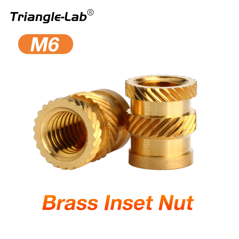 Trianglelab Hot-Melt Insert Nuts M2.5 M3 M4 M5 M6 Brass Nuts