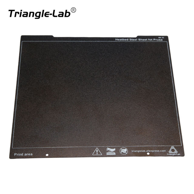 Trianglelab NEW 241x254mm Double Sided Textured PEI Spring Heatbed Steel Sheet