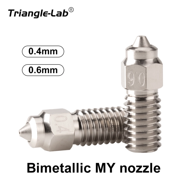 Trianglelab Bimetallic MY nozzle High Temperature and Wear Resistant Compatible with ELEGOO Neptune 4/Neptune 4 PRO