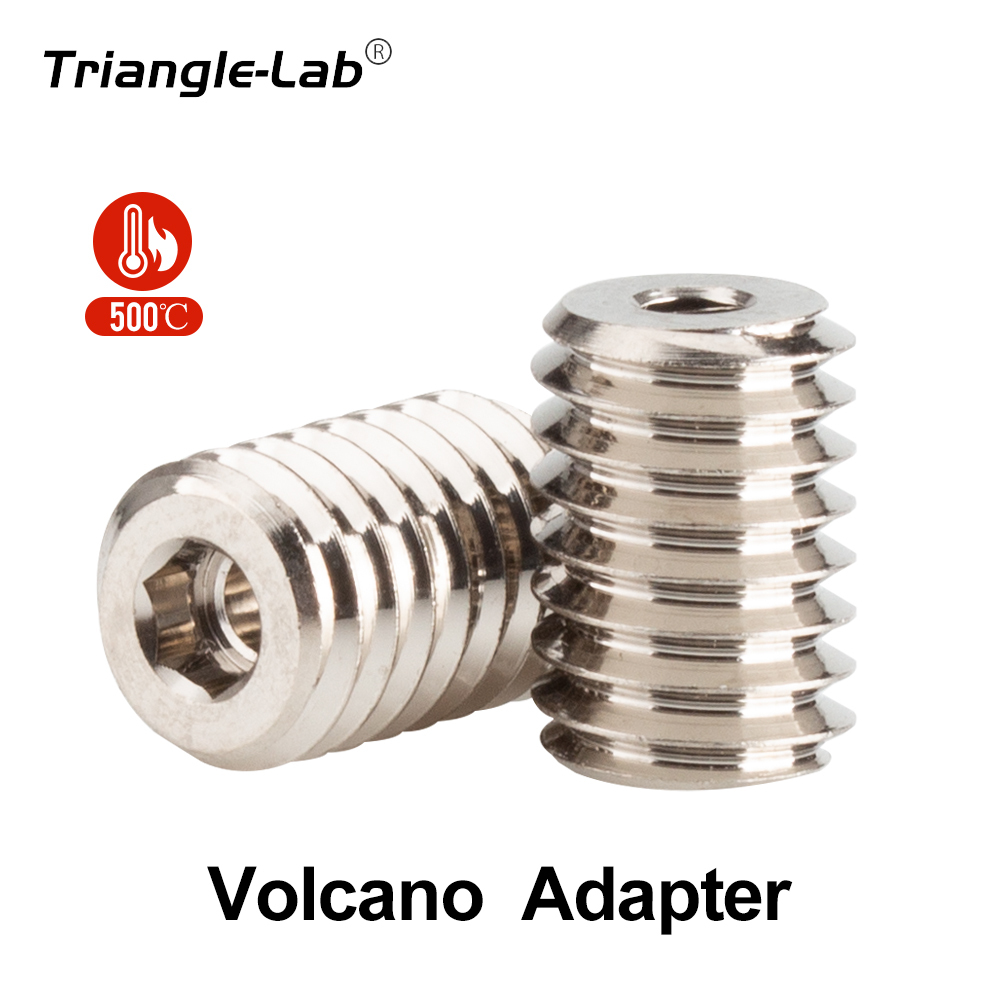 Trianglelab High Flow  Nozzle Copper Volcano Adapters For Volcano / Volcano Crazy Heating Block To V6 Nozzle Hotend