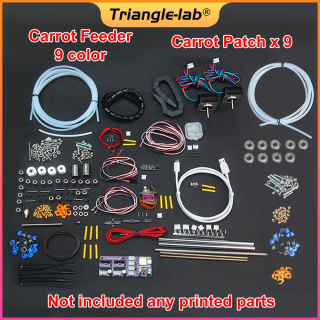 9 Color/Channels Trident Mmu Kit Enrager Rabbit Carrot Feeder