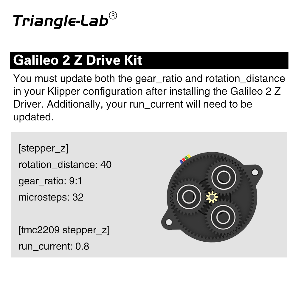 Galileo 2 Extruder Kit / Z Drive Kit