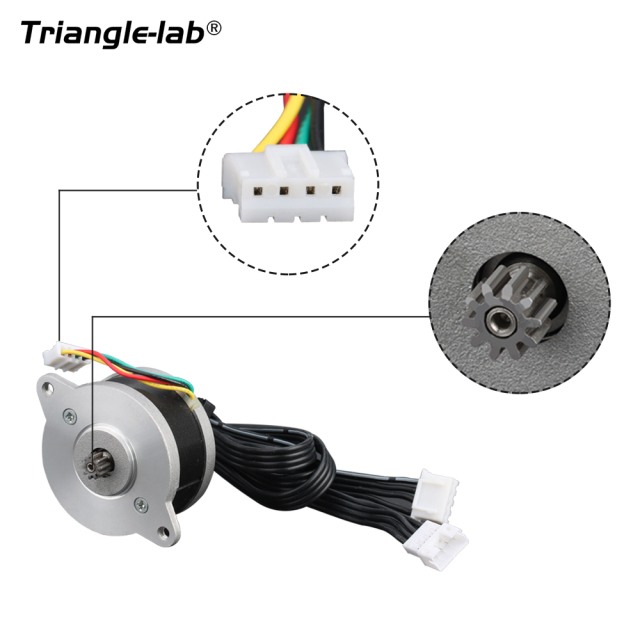 1.8° 36mm Pancake Stepper Motor 10T