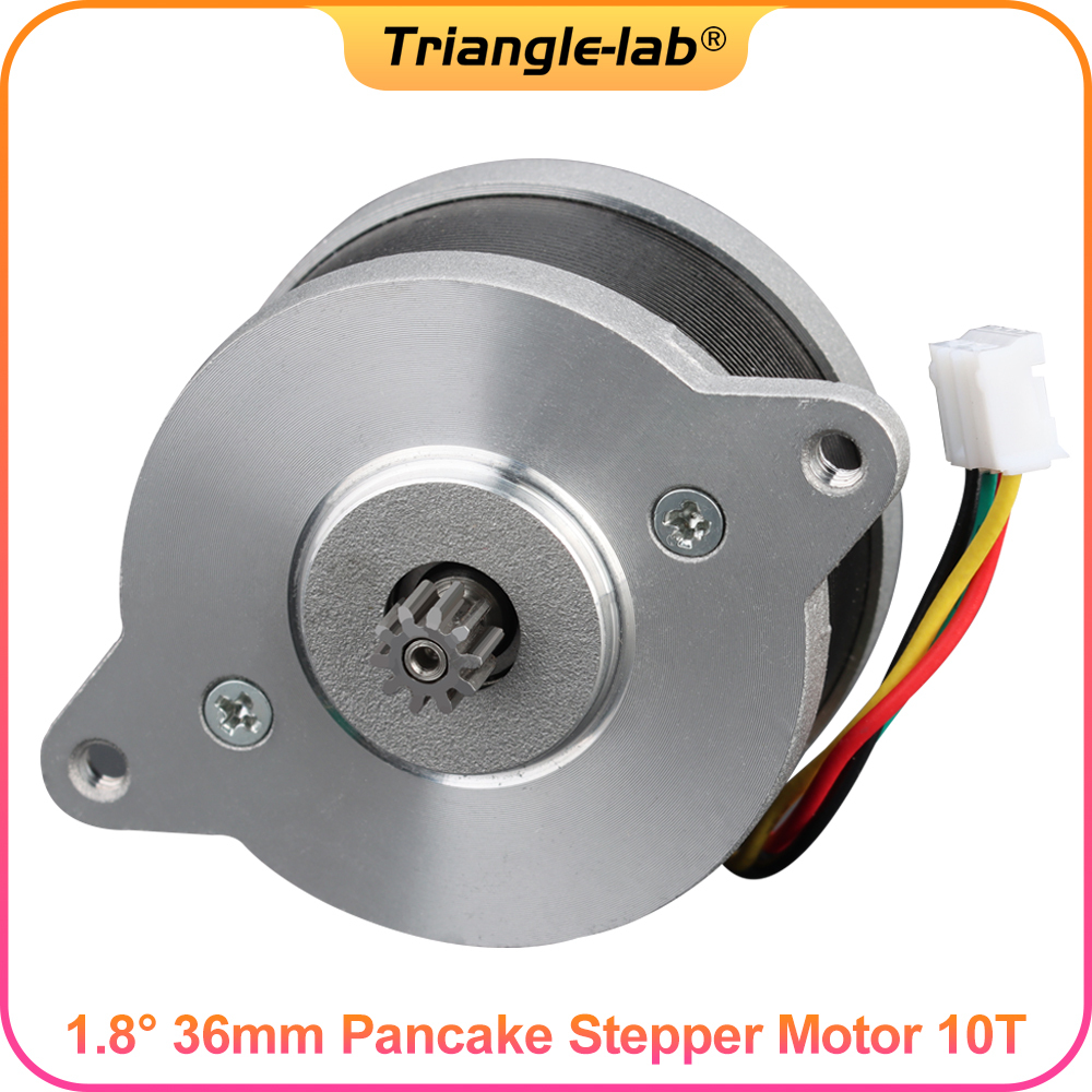 1.8 36mm Pancake Stepper Motor 10 tooth