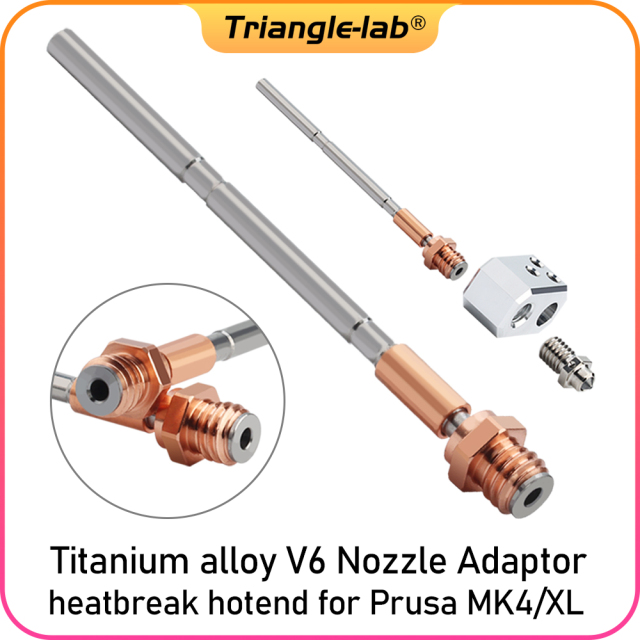 Titanium alloy V6 Nozzle Adaptorheatbreak hotend for Prusa MK4/XL