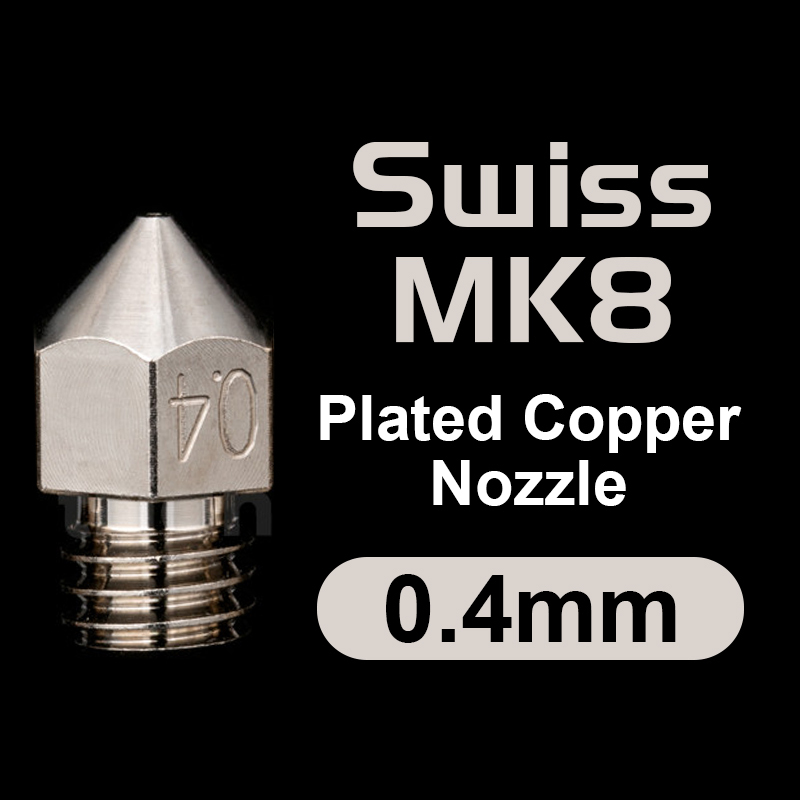 Swiss MK8 Plated Copper Nozzle