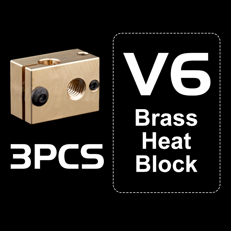 V6 Brass Heat Block