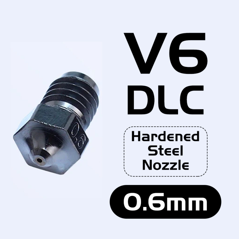 V6 DLC Hardened Steel Nozzle