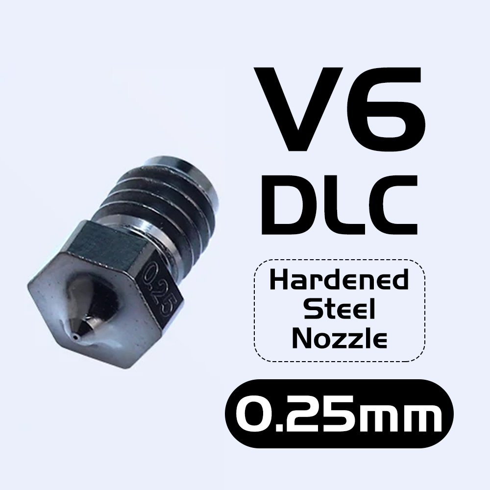 V6 DLC Hardened Steel Nozzle