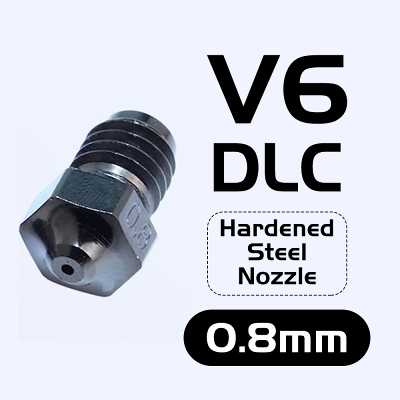 V6 DLC Hardened Steel Nozzle