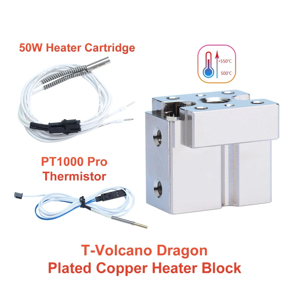 T-Volcano Dragon Plated Copper HeaterBlock