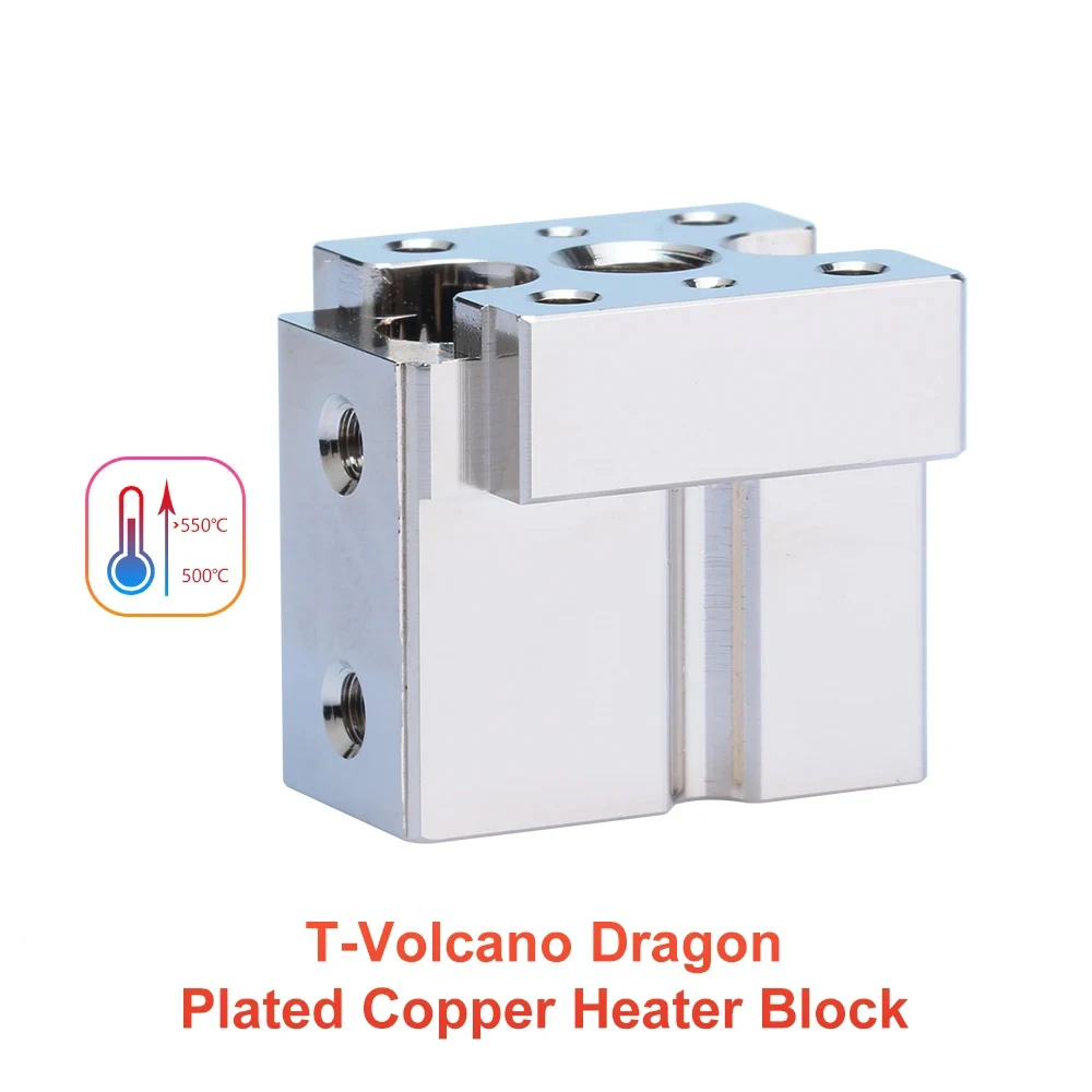 T-Volcano Dragon Plated Copper HeaterBlock