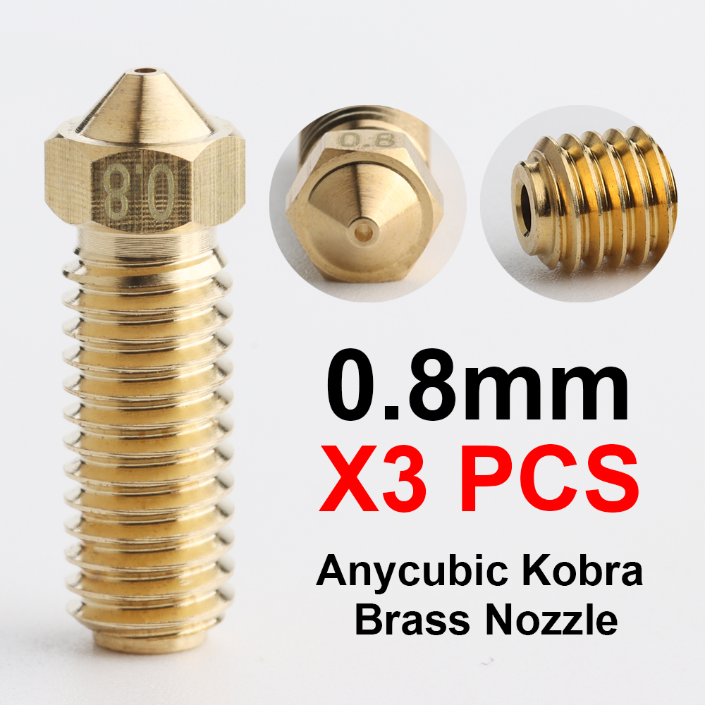 Brass AND Hardened Steel Nozzles For Kobra2 Pro Kobra2 Max  Kobra2 Plus