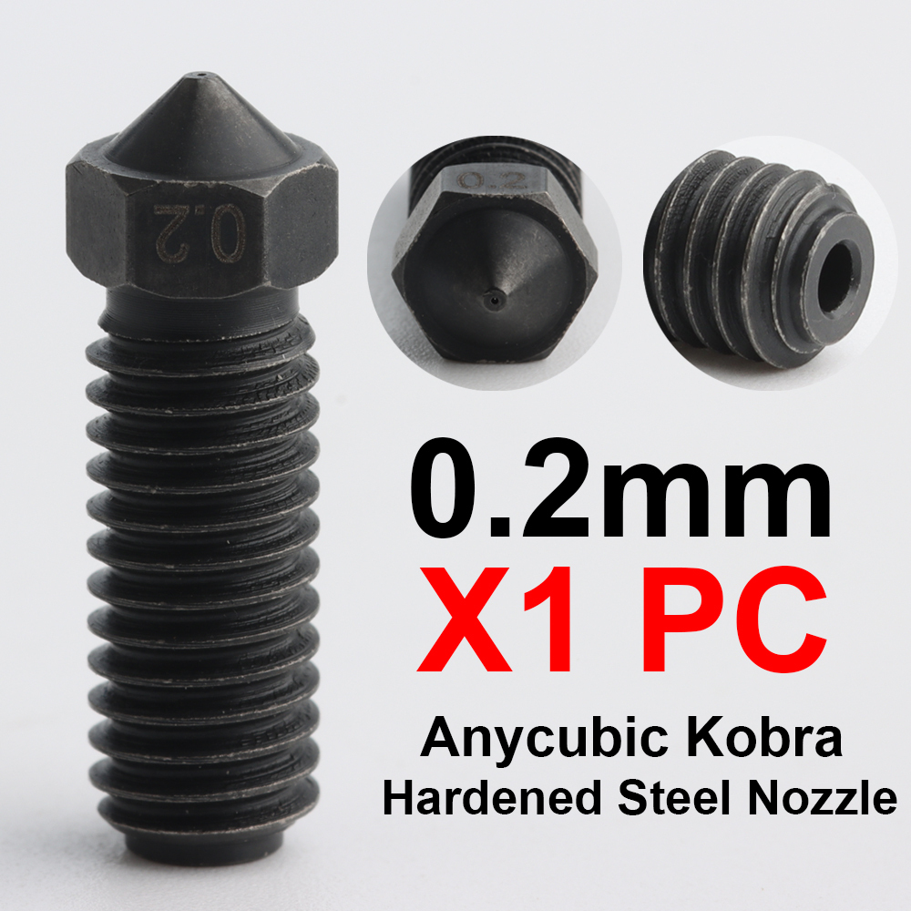 Brass AND Hardened Steel Nozzles For Kobra2 Pro Kobra2 Max  Kobra2 Plus