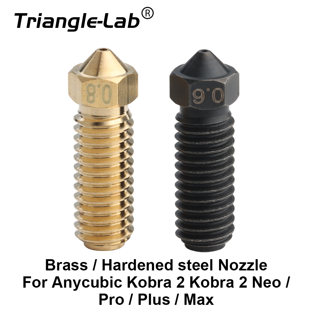 Brass AND Hardened Steel Nozzles For Kobra2 Pro Kobra2 Max  Kobra2 Plus