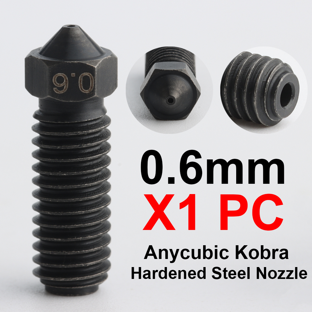Brass AND Hardened Steel Nozzles For Kobra2 Pro Kobra2 Max  Kobra2 Plus