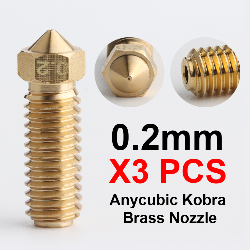 Brass AND Hardened Steel Nozzles For Kobra2 Pro Kobra2 Max  Kobra2 Plus