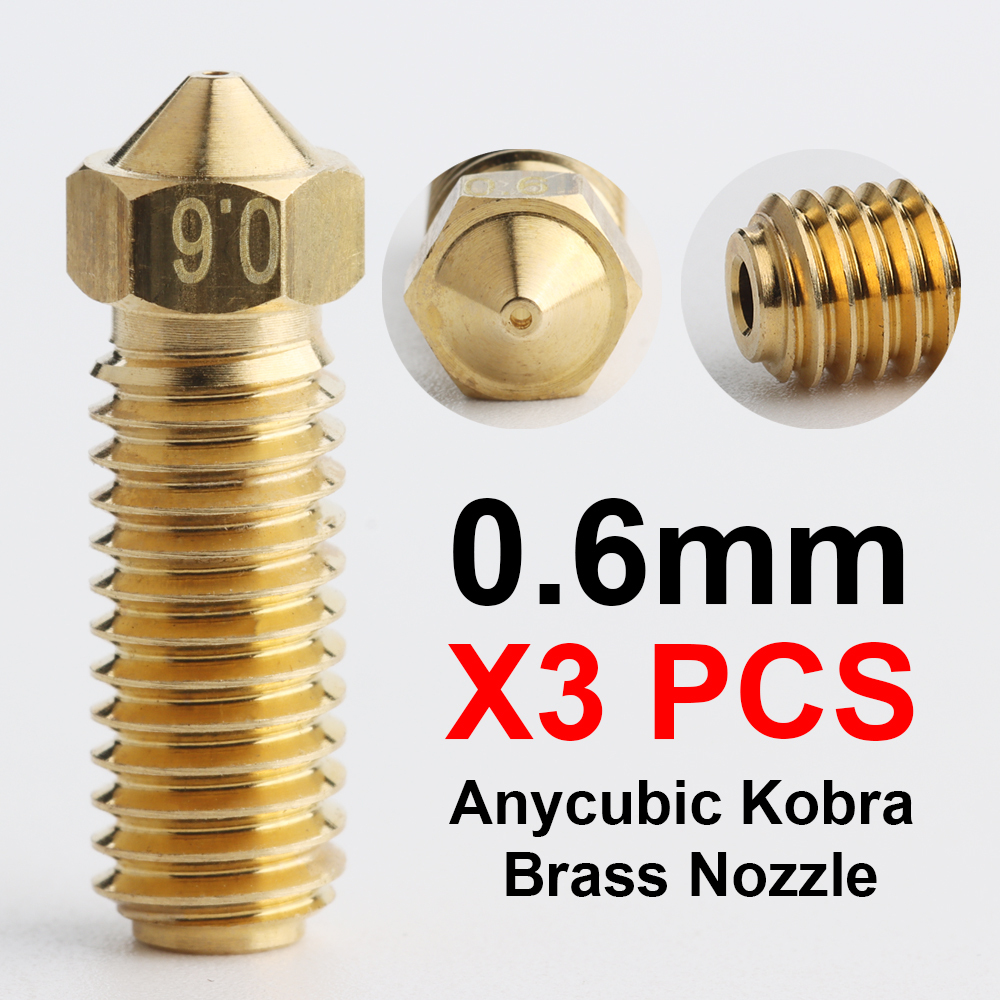 Brass AND Hardened Steel Nozzles For Kobra2 Pro Kobra2 Max  Kobra2 Plus