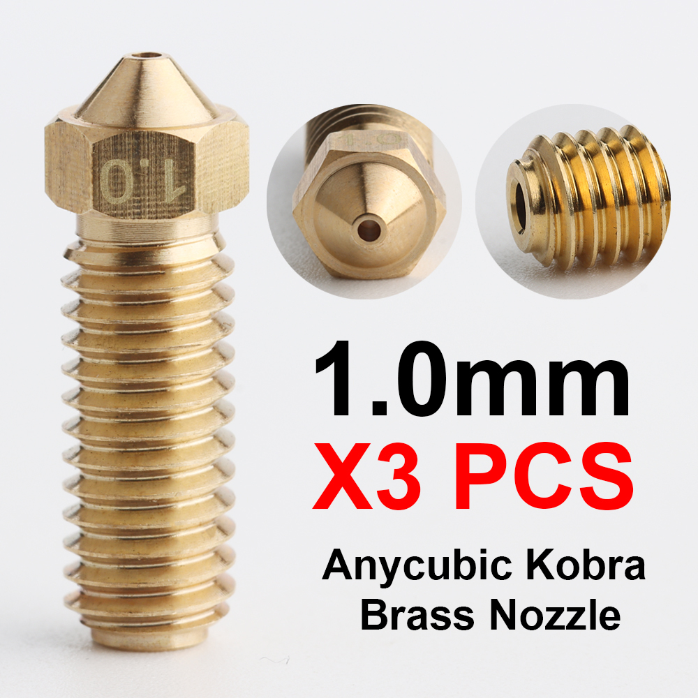 Brass AND Hardened Steel Nozzles For Kobra2 Pro Kobra2 Max  Kobra2 Plus