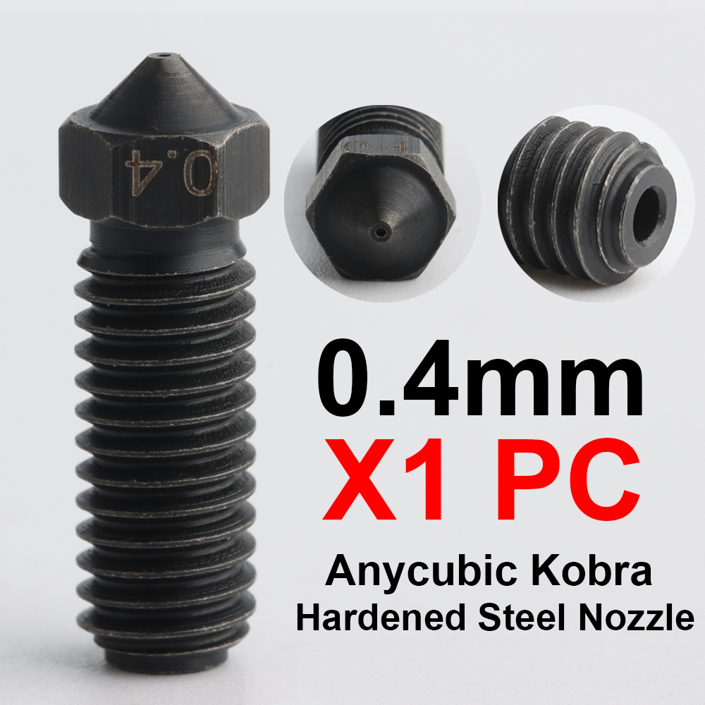 Brass AND Hardened Steel Nozzles For Kobra2 Pro Kobra2 Max  Kobra2 Plus