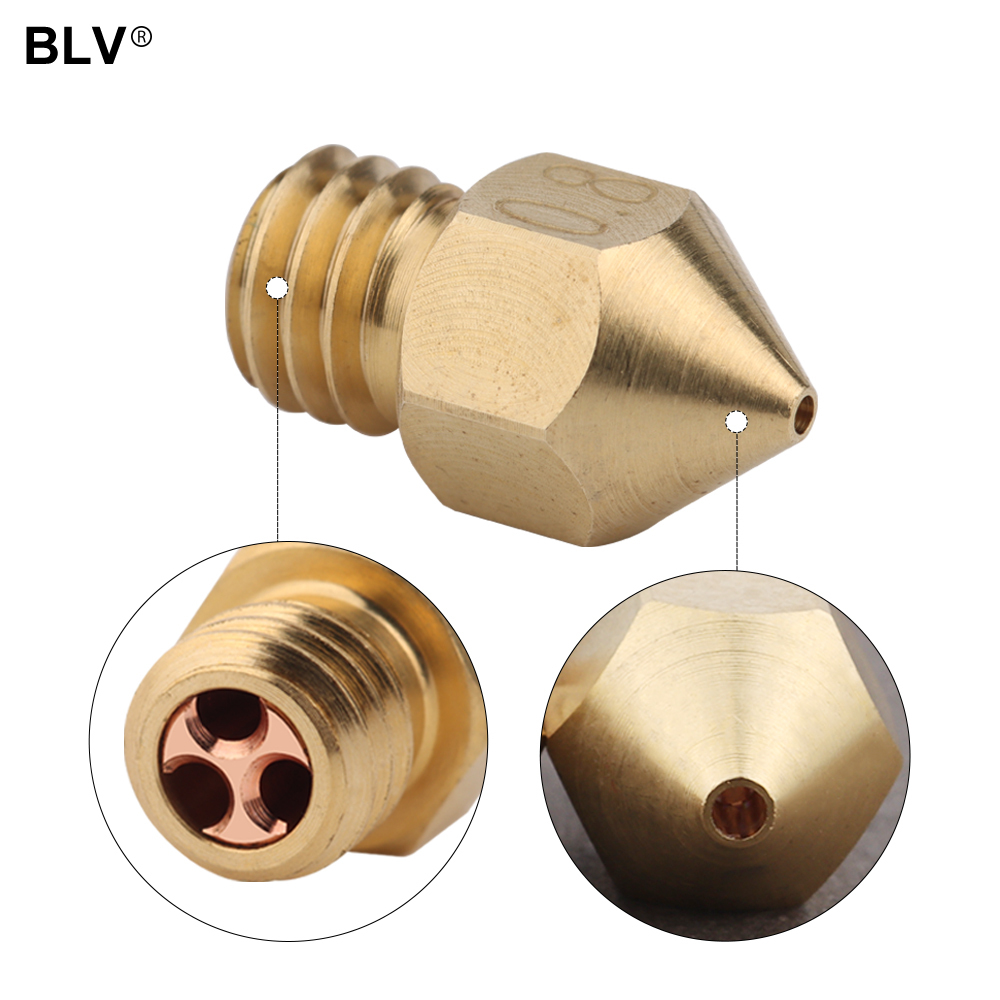 CHT Brass MK8 Three Hole Nozzle