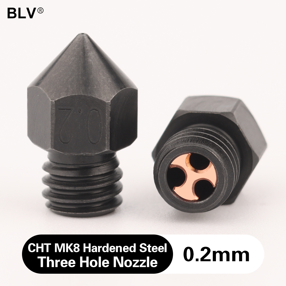 CHT MK8 Hardened Steel Three Hole Nozzle