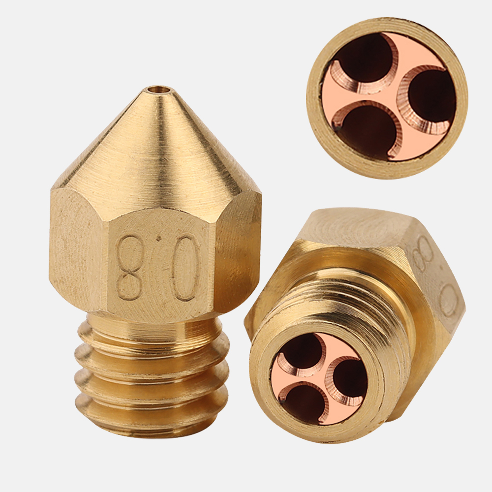 CHT Brass MK8 Three Hole Nozzle