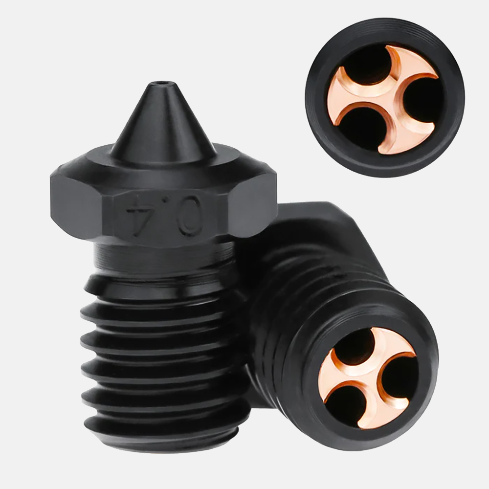 V6 Hardened Steel Three Hole Nozzle