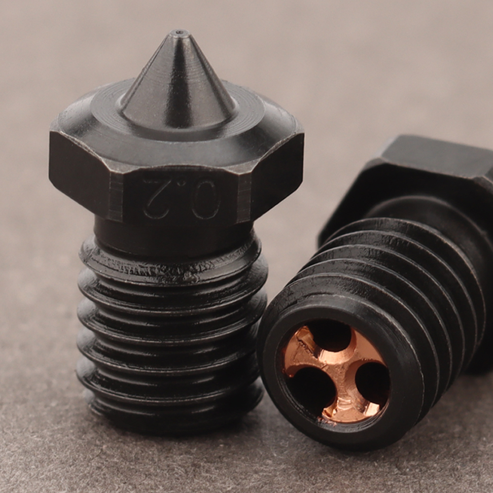 V6 Hardened Steel Three Hole Nozzle