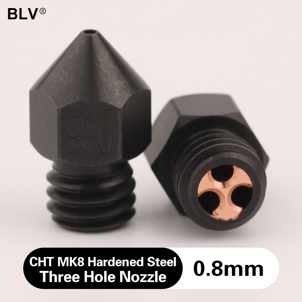 CHT MK8 Hardened Steel Three Hole Nozzle