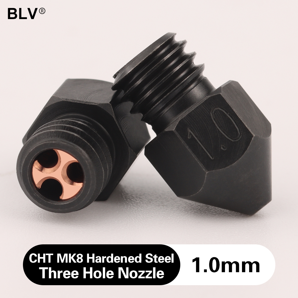 CHT MK8 Hardened Steel Three Hole Nozzle