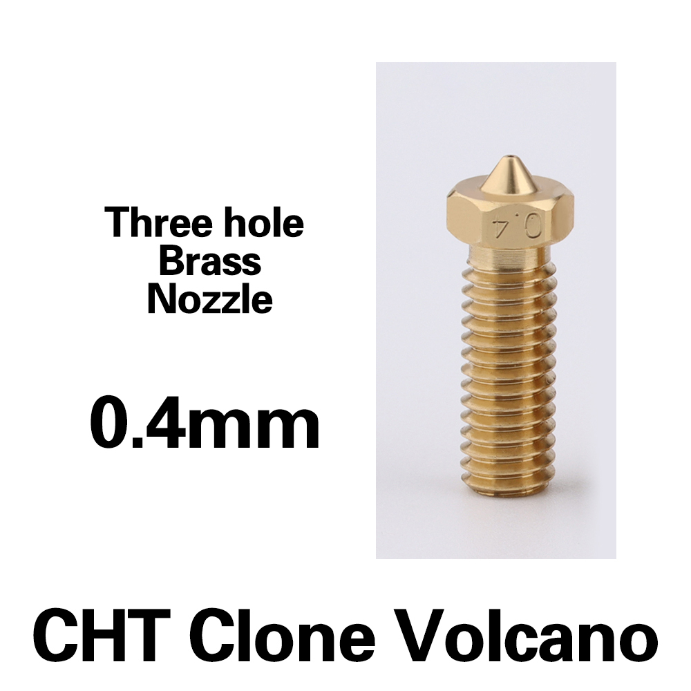 CHT Volcano Brass Three Hole Nozzle