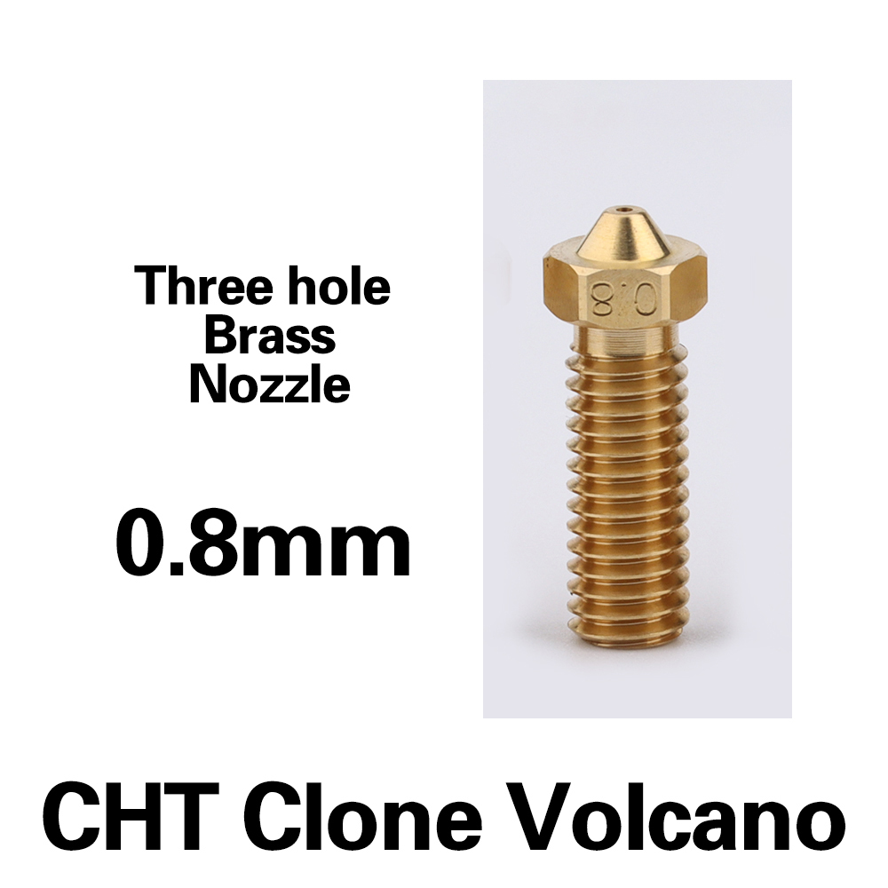 CHT Volcano Brass Three Hole Nozzle