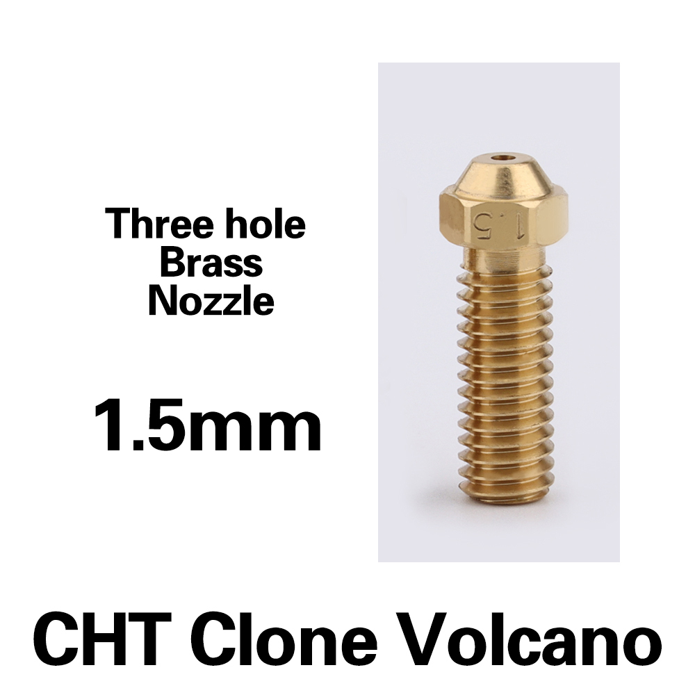 CHT Volcano Brass Three Hole Nozzle
