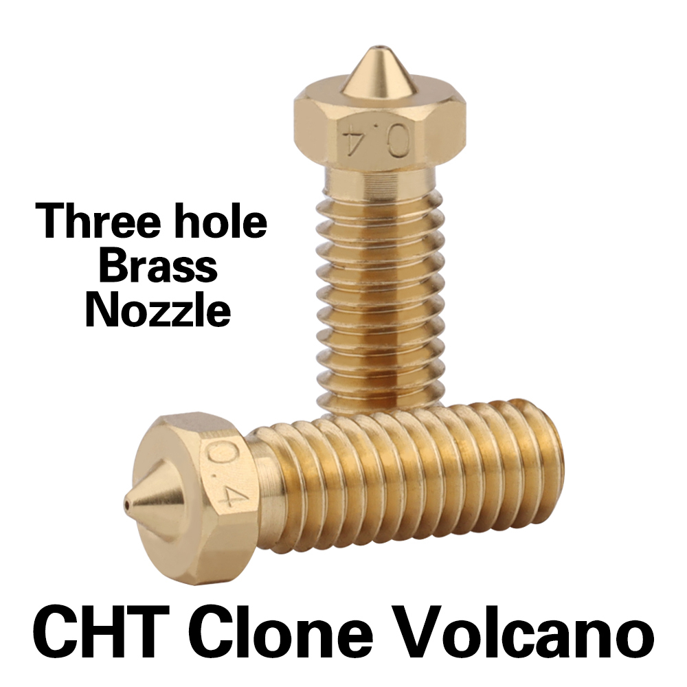 CHT Volcano Brass Three Hole Nozzle
