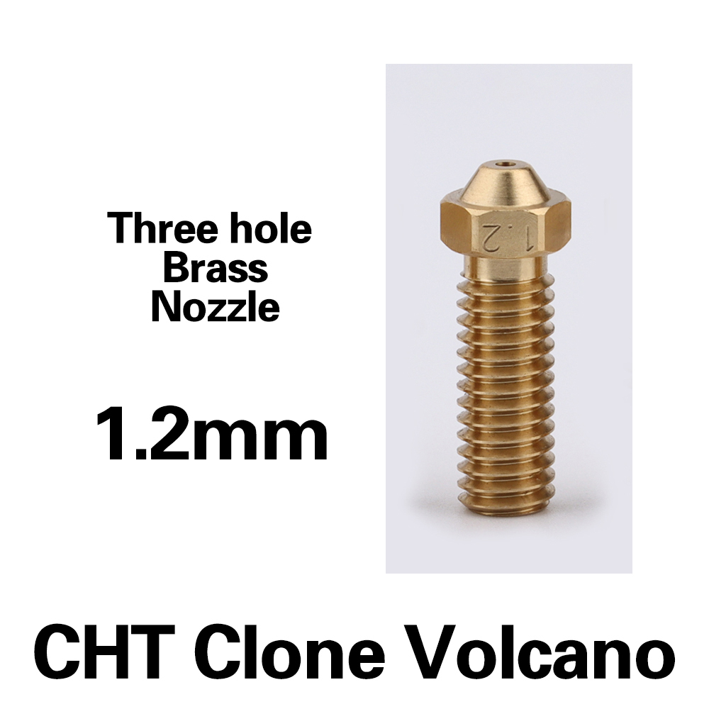CHT Volcano Brass Three Hole Nozzle