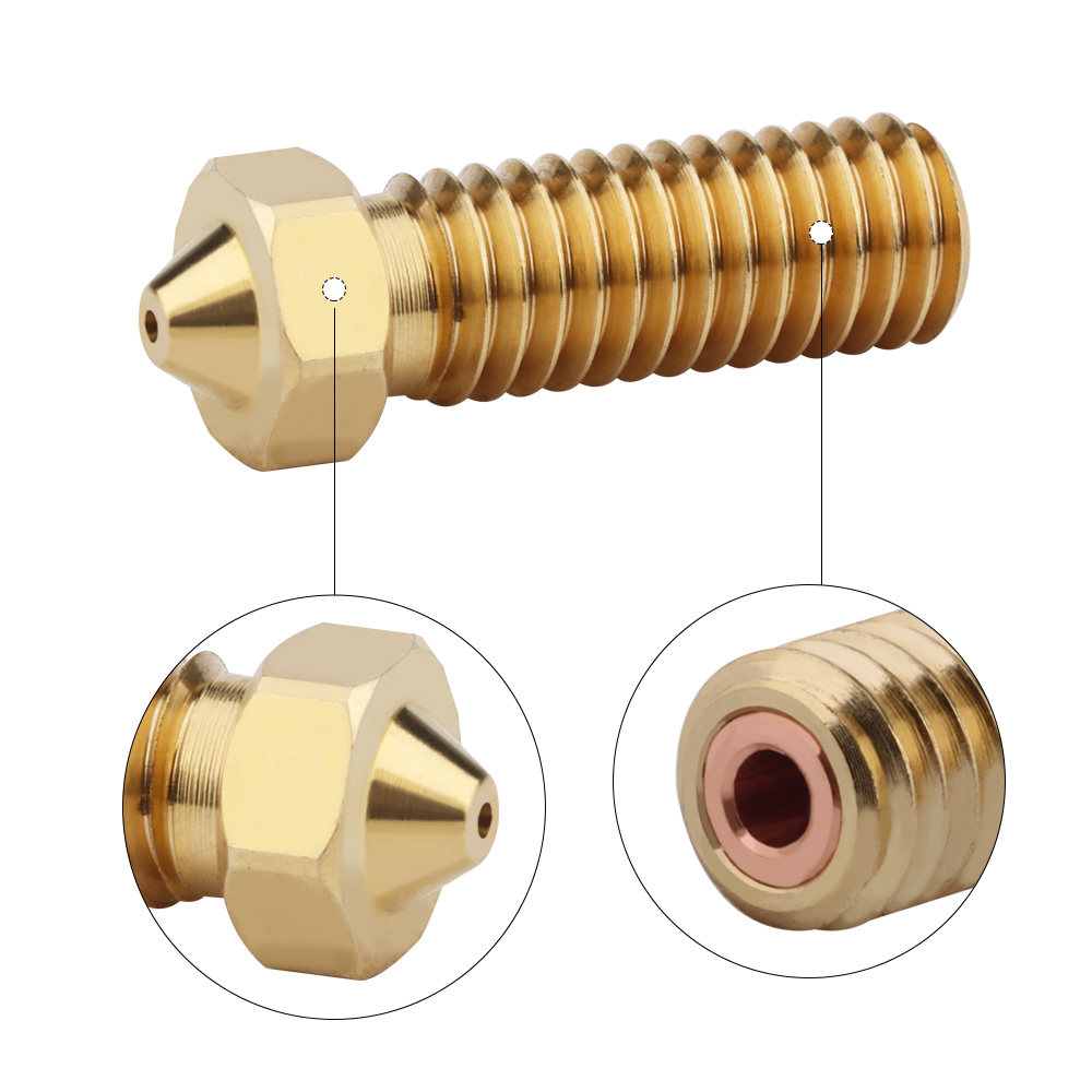 CHT Volcano Brass Three Hole Nozzle