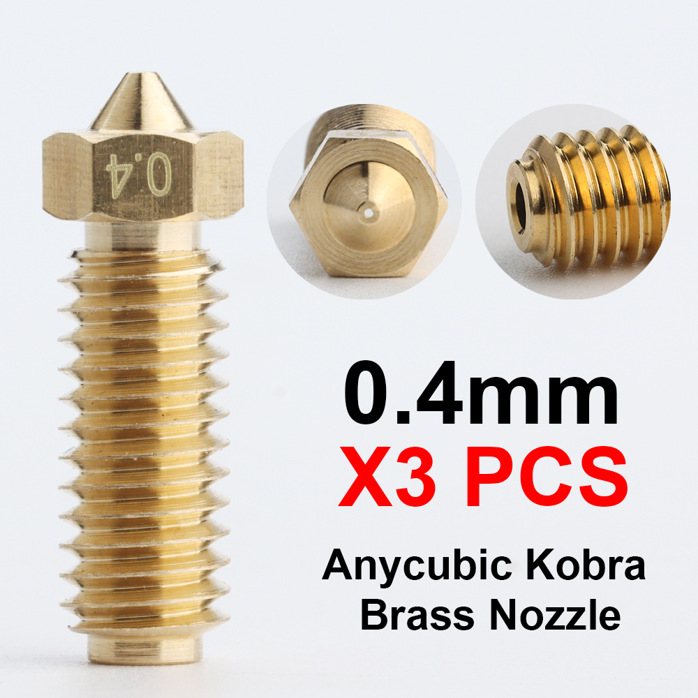 Brass AND Hardened Steel Nozzles For Kobra2 Pro Kobra2 Max  Kobra2 Plus