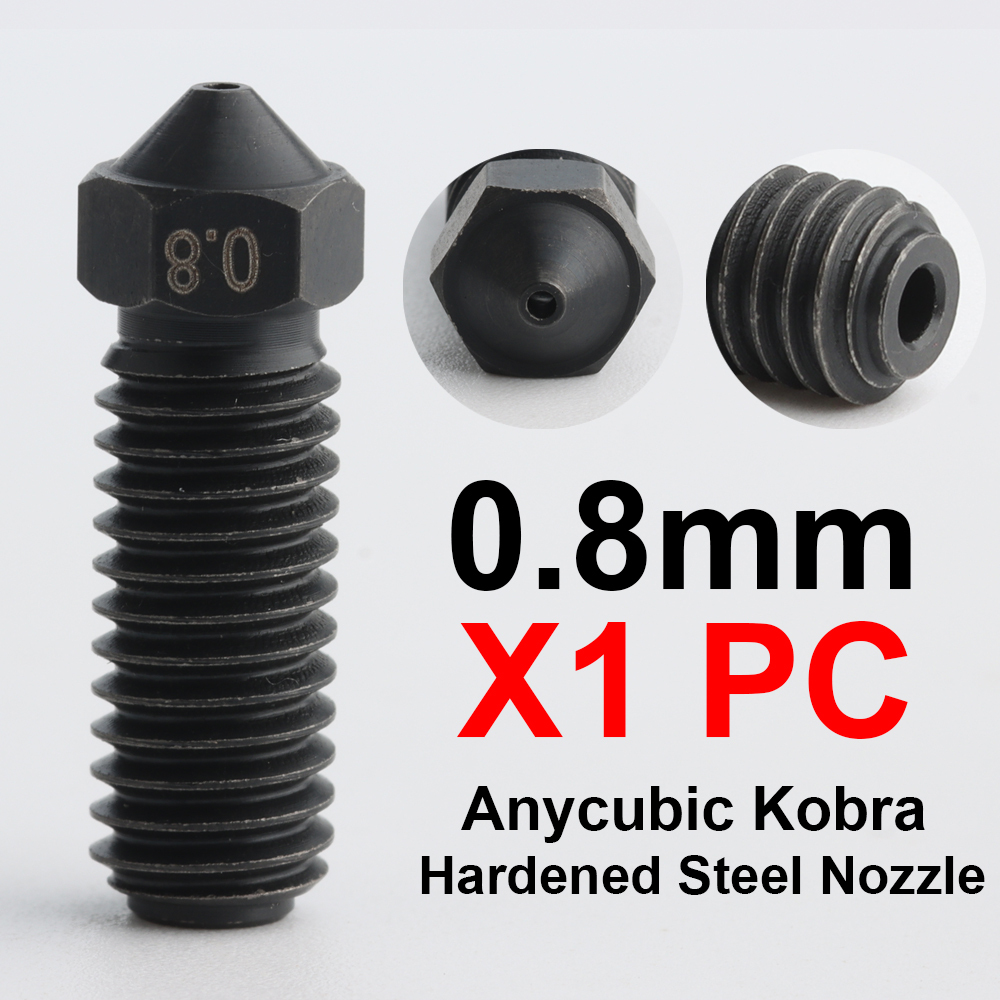 Brass AND Hardened Steel Nozzles For Kobra2 Pro Kobra2 Max  Kobra2 Plus
