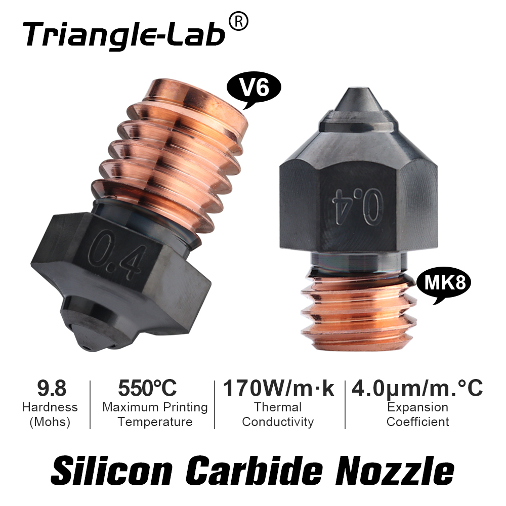 Silicon Carbide V6 0.4mm Nozzle